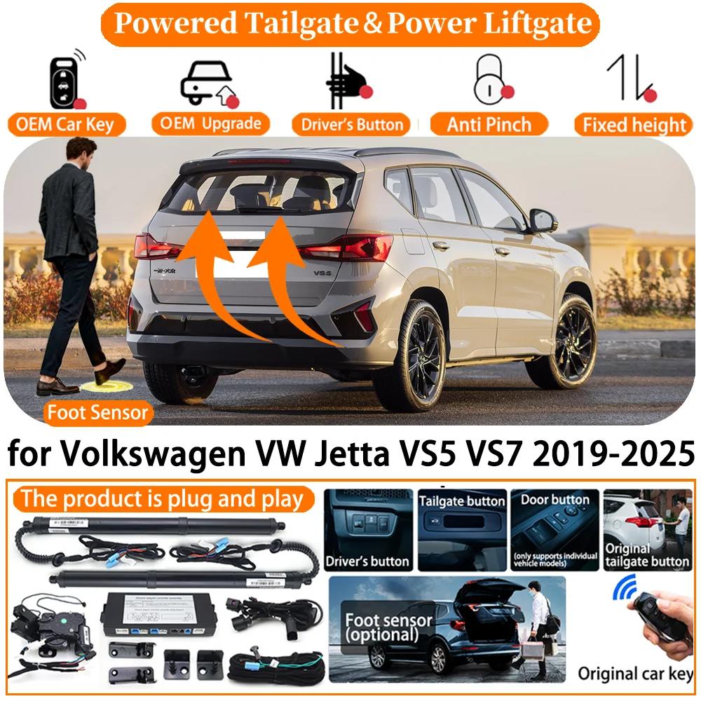 

Smart Powered Tailgate Automatic Electric Tail Gate kit Lifting Control Lifting Trunk for Volkswagen VW Jetta VS5 VS7 2019-2025