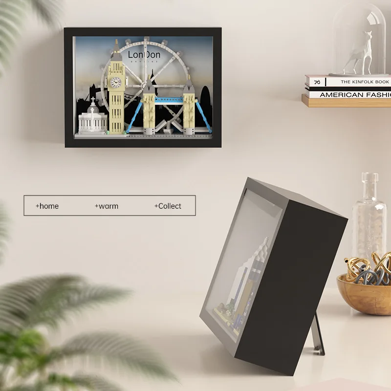 World Renowned Architecture, Shanghai, Paris, Dubai Skyline, Building Blocks, Ornaments, Toys, Gifts, Pendants, Birthday Gifts