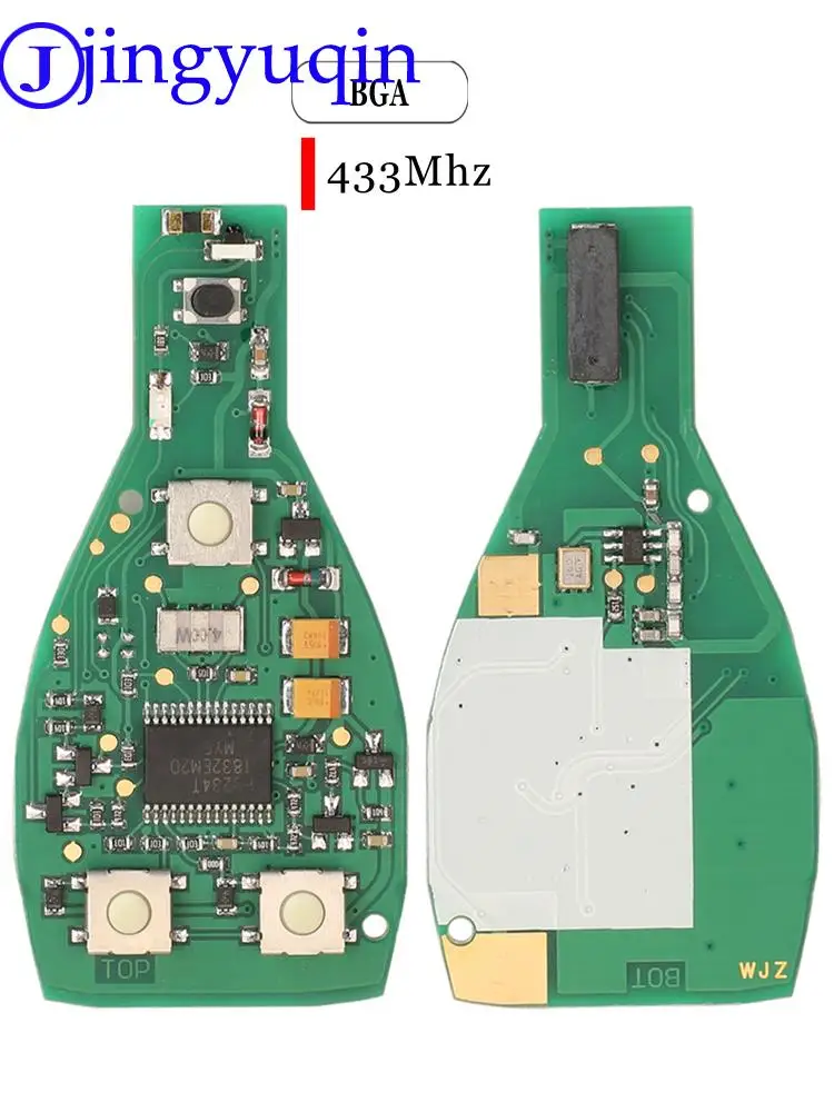 jingyuqin 2/3 Buttons Keyless Entry Remote Car Key FSK 434MHz  for Mercedes Benz NEC, BGA, BE W202 W203 W204 W210 W220