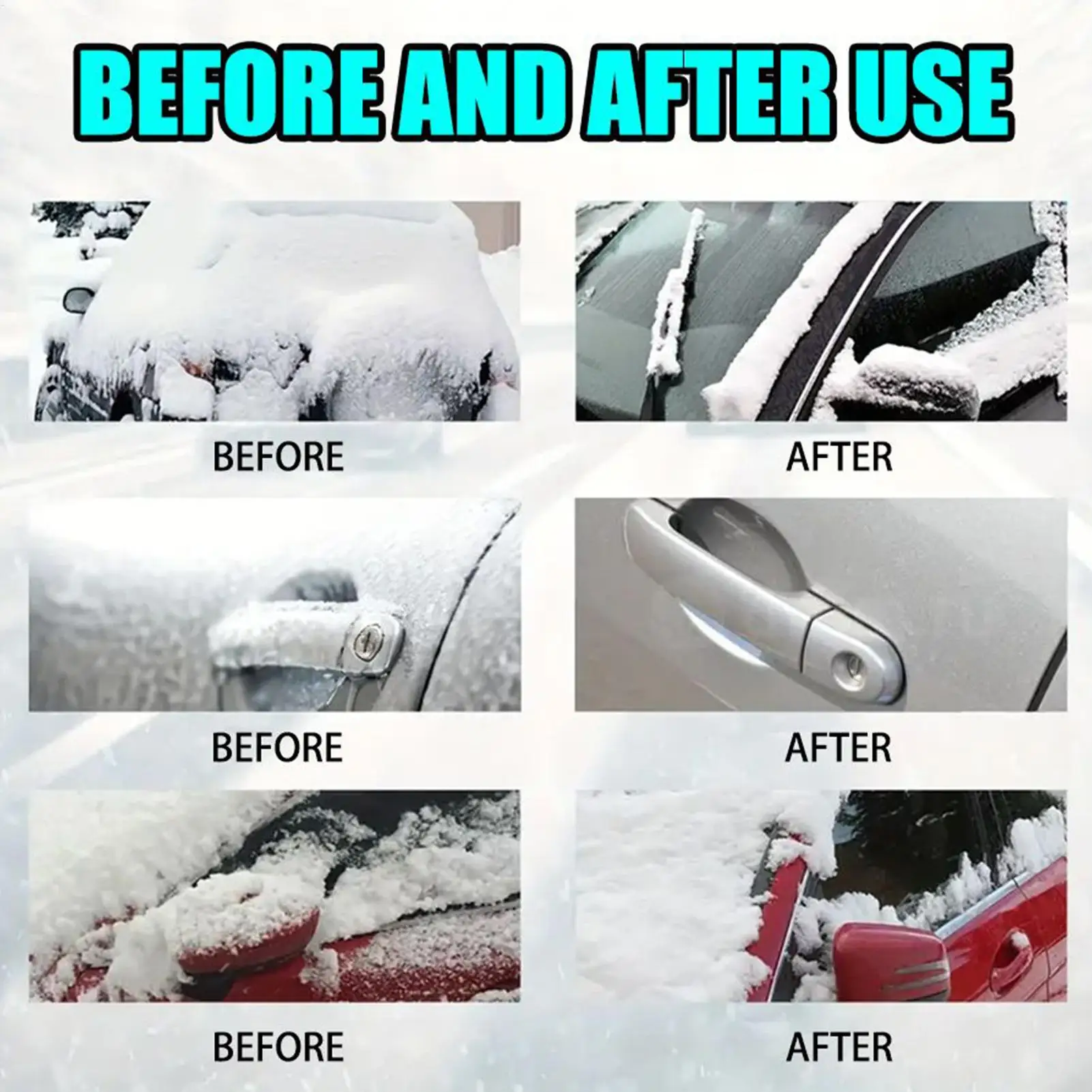 Picture 6: 100ML Windshield Deicer Spray, Fast Acting Ice Snow Remover for Truck Tractor Vehicle Glass, Winter Defroster Solution