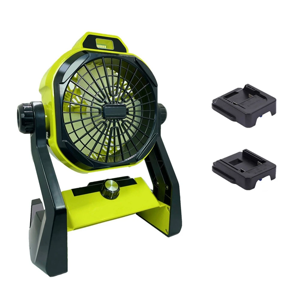 

For for 18V -Ion Battery with Adapte Work Fan with LED Light Portable Cordless