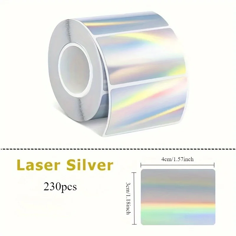 M110 Printer Sticker Paper Thermal Printer Label Thermal Label Paper Suitable For DIY Signage, QR Code Name Tags Office Supplies