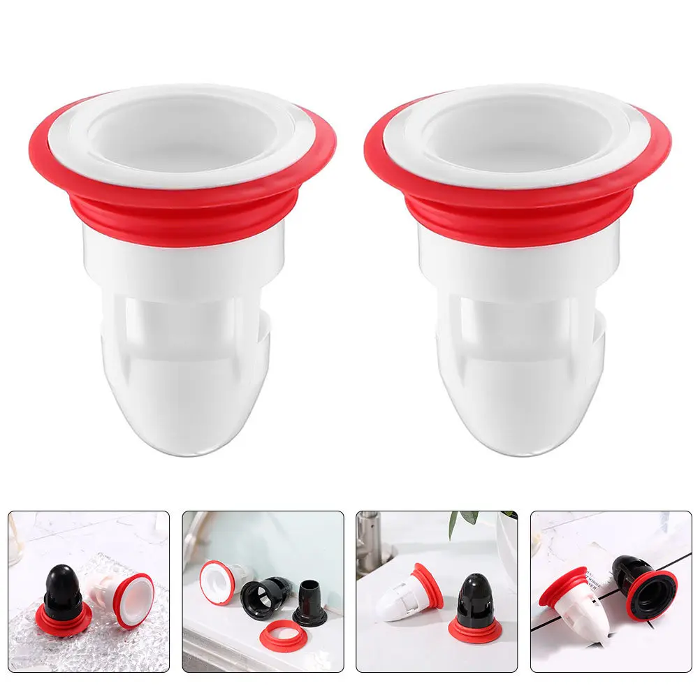 

2Pcs High-Quality Floor Drain Plug Odor-Resistant Hair Catcher Wear-Resistant Convenient Installation for Household Shower