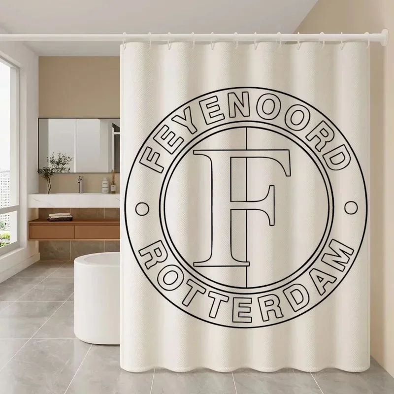 

TU02 Bathroom Shower Curtain Bathroom Curtain F-feyenoords Fc Folding Partition Curtains for Bedrooms Accessories WaterproofJk@1