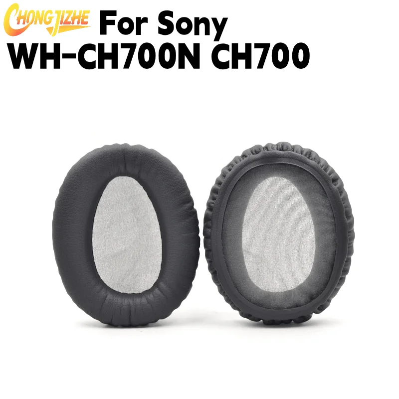 Replacement Protein Leather Ear Pads For Sony WH-CH700N CH700 Headphones Memory Foam Earmuff Repair Parts - view 4