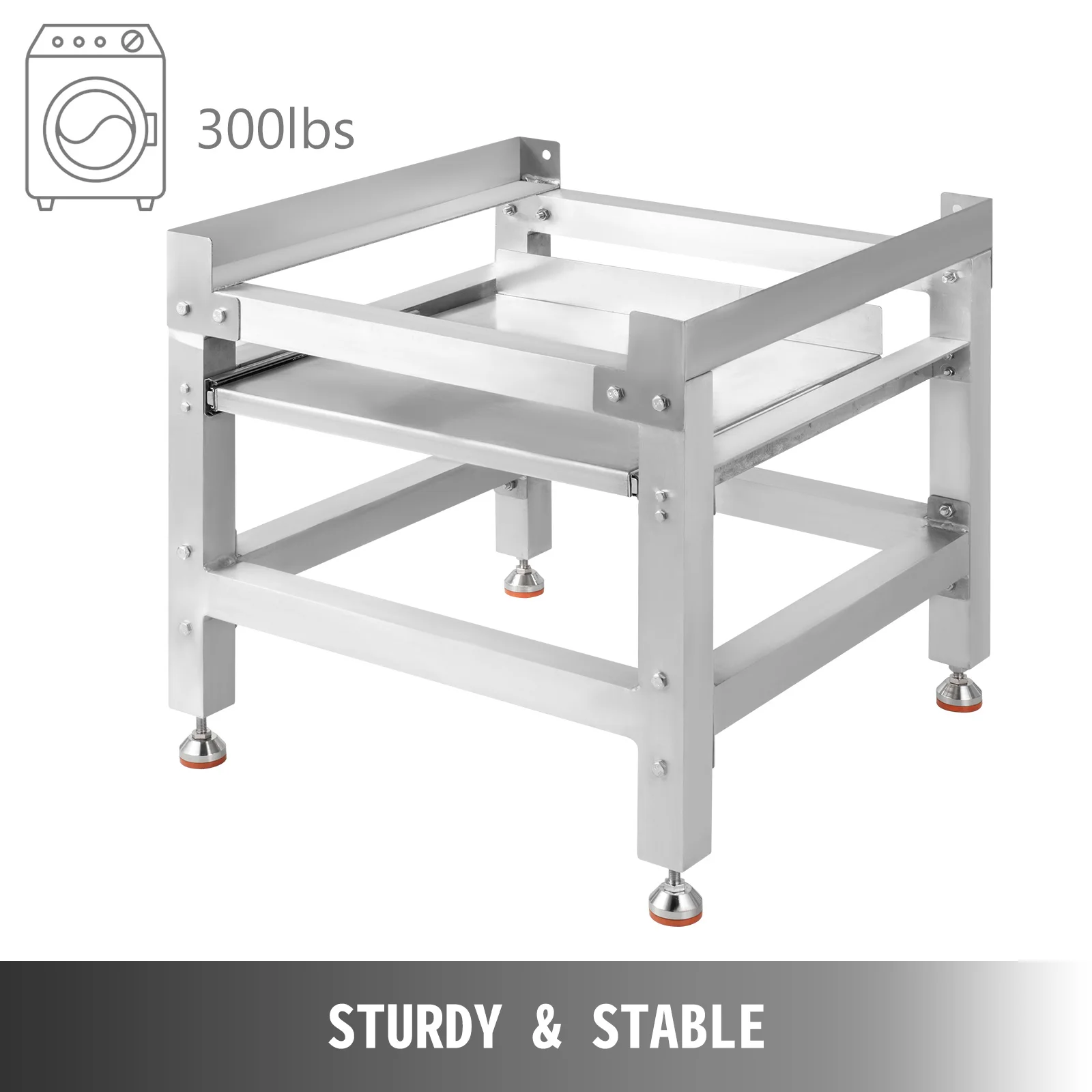 VEVOR 300/590LBS stojak maszyny do prania Raiser Base Utility meble pokojowe do pralki suszarka aluminiowa podstawa pralki stabilna