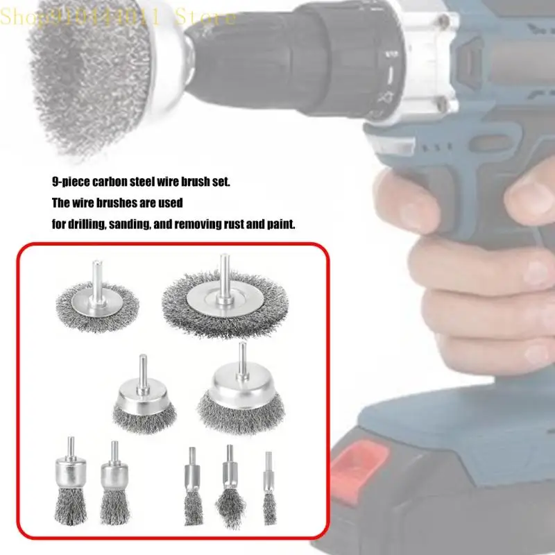 28gf Professional 9pcs Drill Forw Wheel Set Durability Carbone Steel Roue Brosses