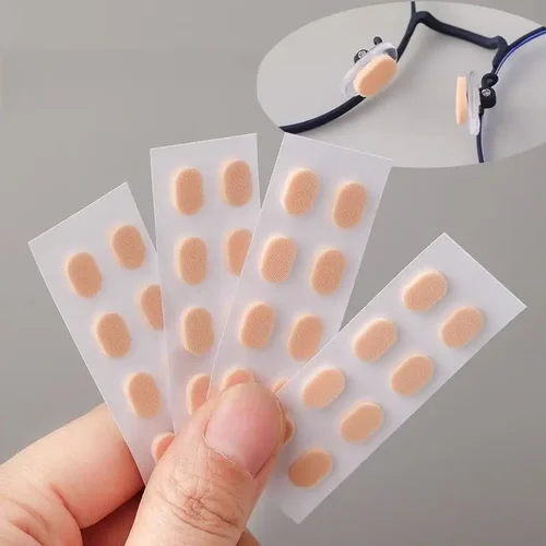 Imagen 2 del producto Almohadillas para la nariz antideslizantes suaves, espuma EVA, autoadhesivas, absorbentes del sudor, almohadillas para la nariz reutilizables, pegatinas para gafas, accesorios para gafas
