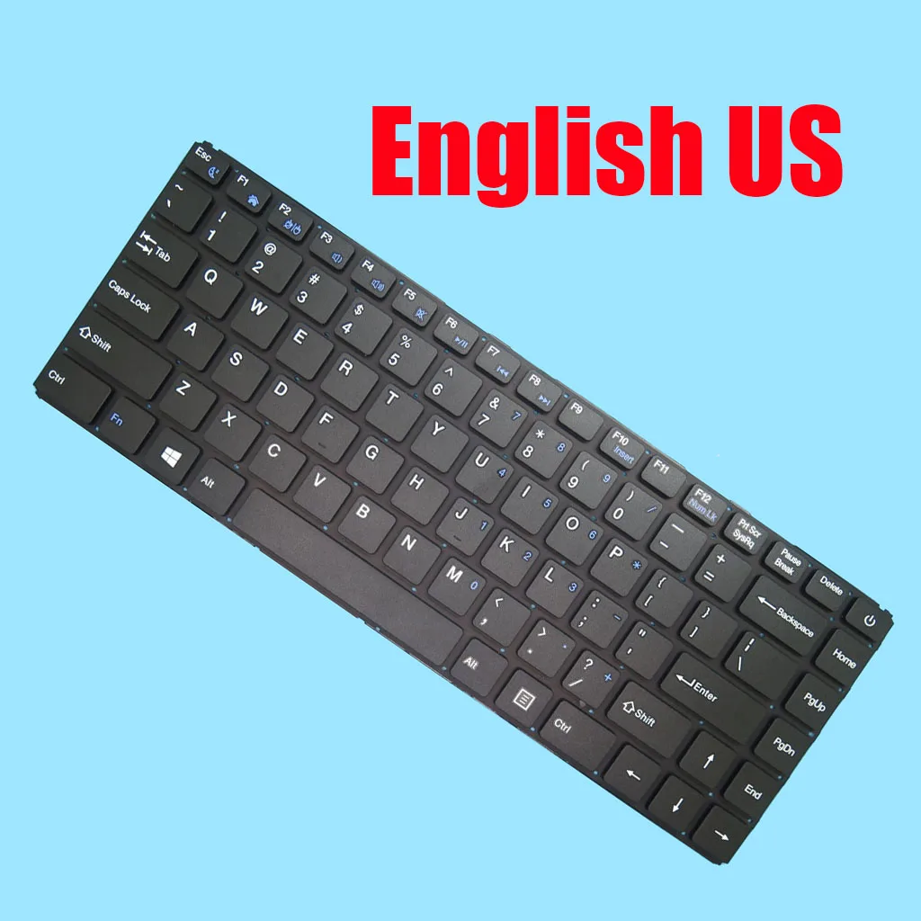 

English US Keyboard For Azeyou AL142U AL141U U40 CG14D01-H AL141E HA141 AL142UMG AL142UGN AL142UBU AL142GMG AL142GGN AL142BMG