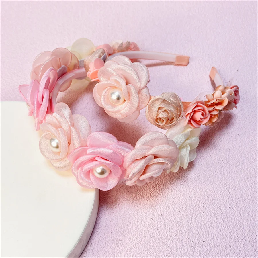 

Original design children's simple, fresh and cute simulated flower headband girls' fashionable and sweet hair accessories
