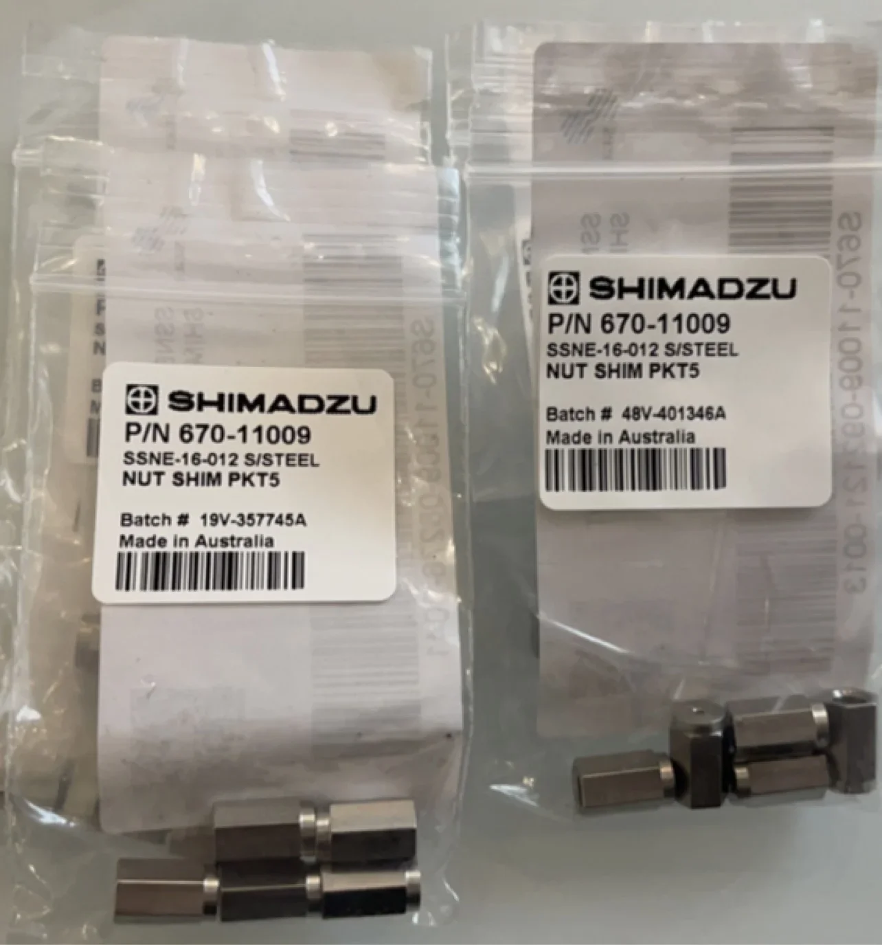 Shimadzu GCMS column nut 670-11009, 5pcs/pack, original