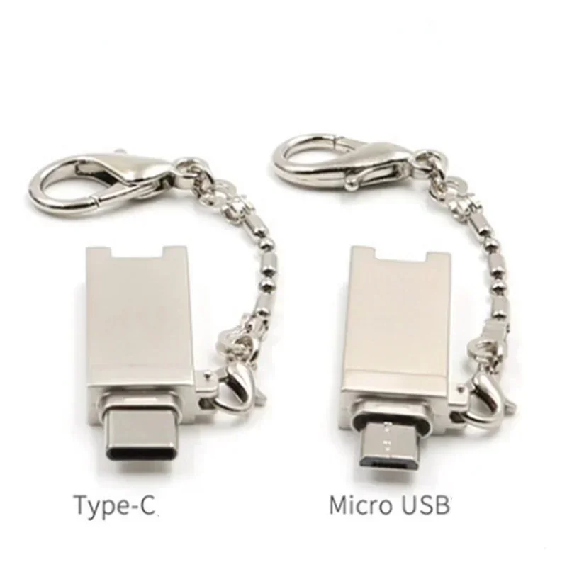 Leitor de Cartão Micro USB OTG, Tipo C, Bolso Mini, Adaptador, Suporte Micro SD, TF para Xiaomi Laptop, Tabela, 1Pc