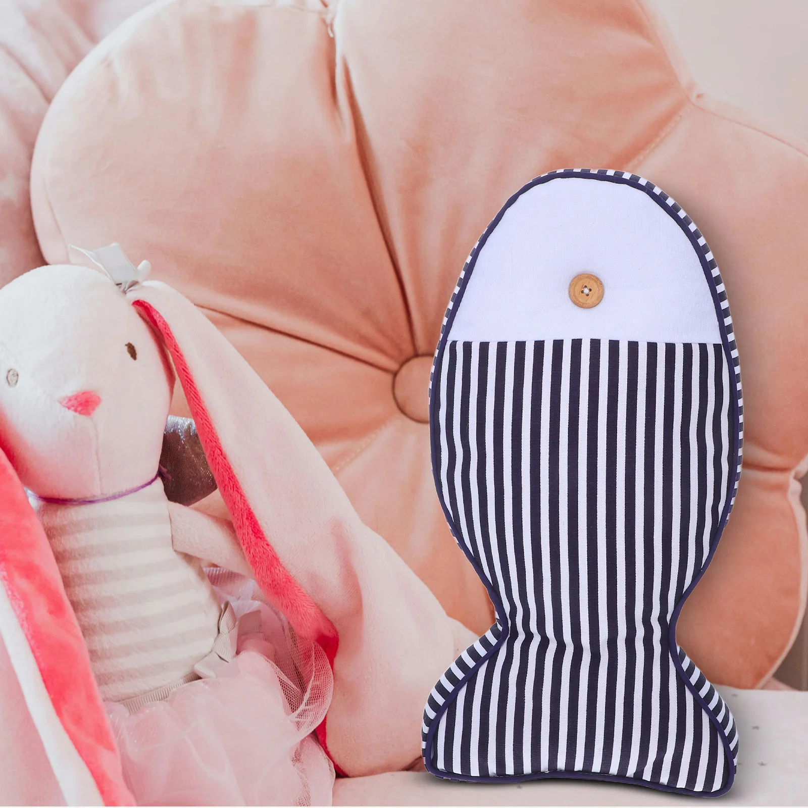 

1pc Fish Shaped Cotton Pillow Comfortable Home Decor Cushion For Sofa Car Office Adults Cartoon Throw Pillows