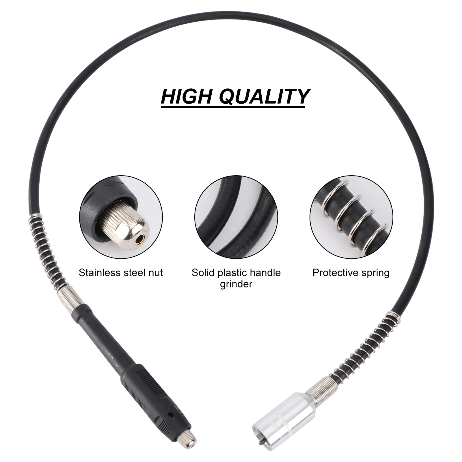 

1 set 1 Set Electric Grinder Accessory Kit Black Flexible Shaft For Engraving Polishing Drilling Tools Handle Chuck Extension