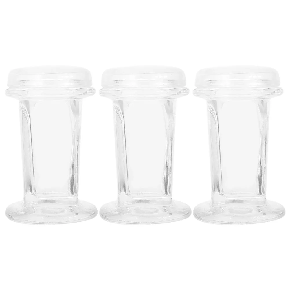 

3Pcs Clear Glass Staining Jar 60ml with Lid Holds 5 Microscope Slides for Cell Sample Lab Research Microscope Slide Staining Jar