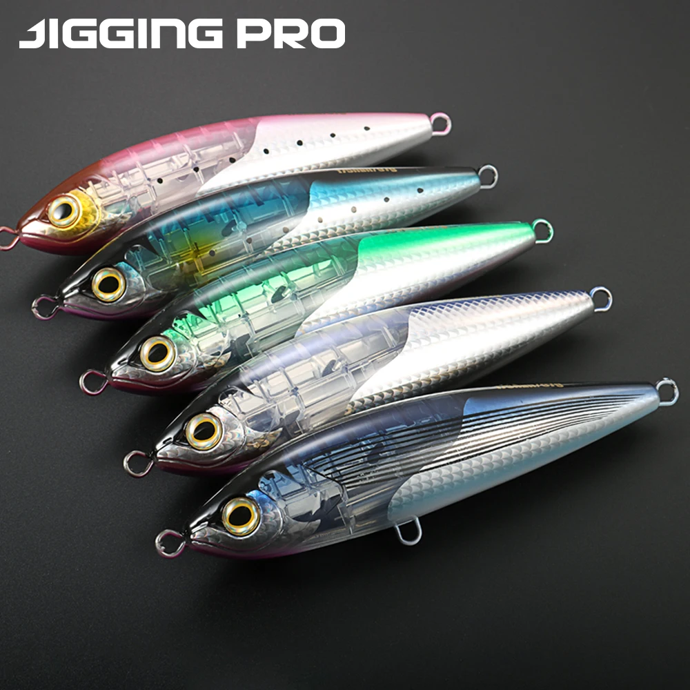 JIGGING PRO SS175 175mm 97g Schwimmender Pencil-Köder UV-Leuchtend Salzwasser Topwater Angelköder für Thunfisch GT