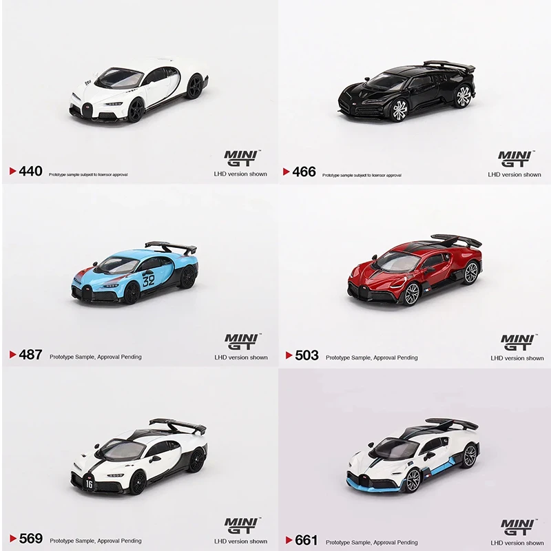 

MINIGT 440 1:64 Chiron Super Sport White Alloy Diorama Car Model Toys