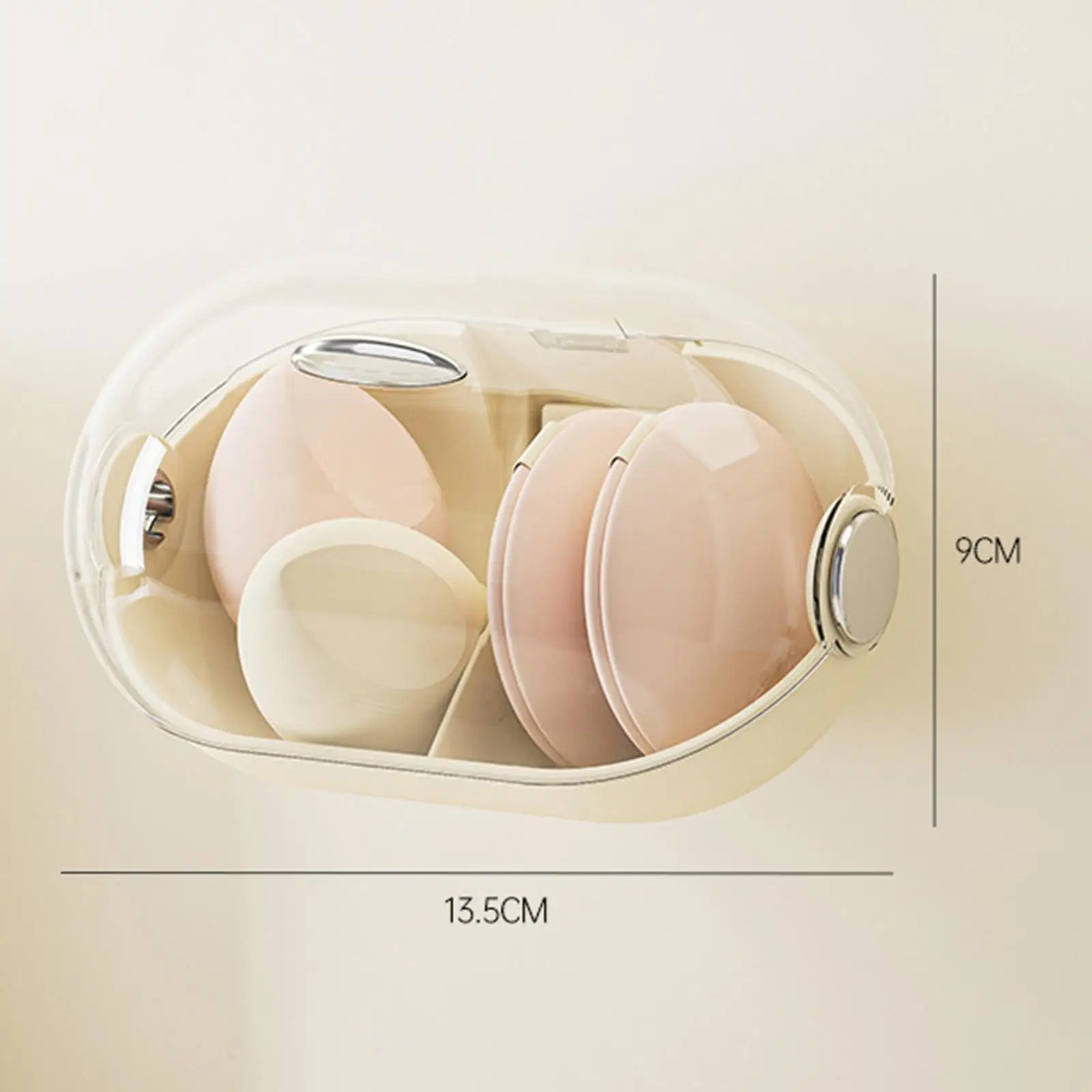 صندوق تخزين البيض لمستحضرات التجميل، حقيبة حمل منتفخة لمكياج أحمر الخدود #6