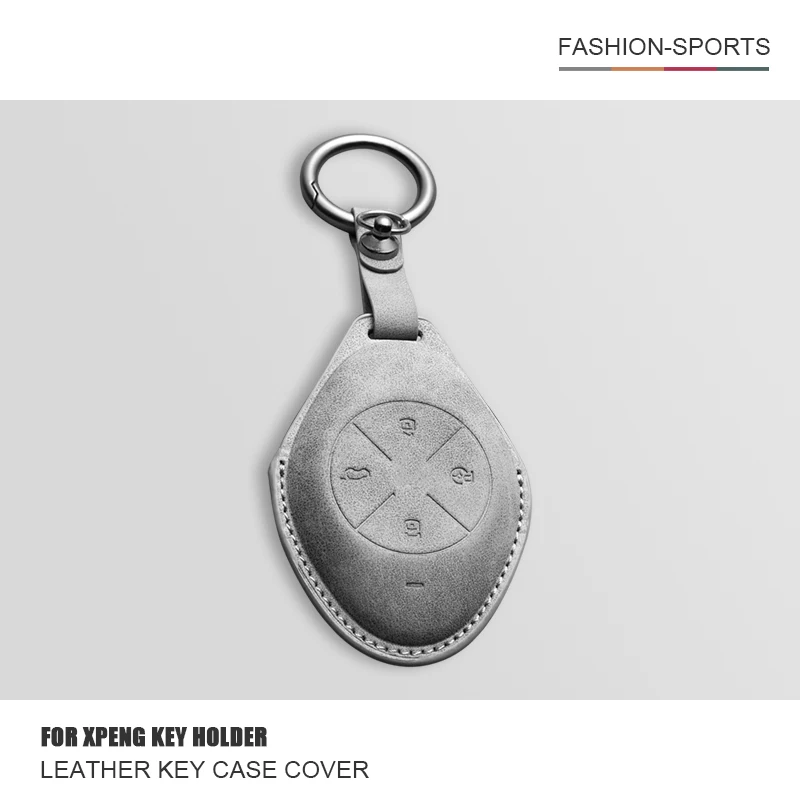 

Car Smart Key Case Cover For Xpeng Xiaopeng P7 G3 Leather Key Bag Car Holder Shell Buckle Keychain Interior Supplies Accessories