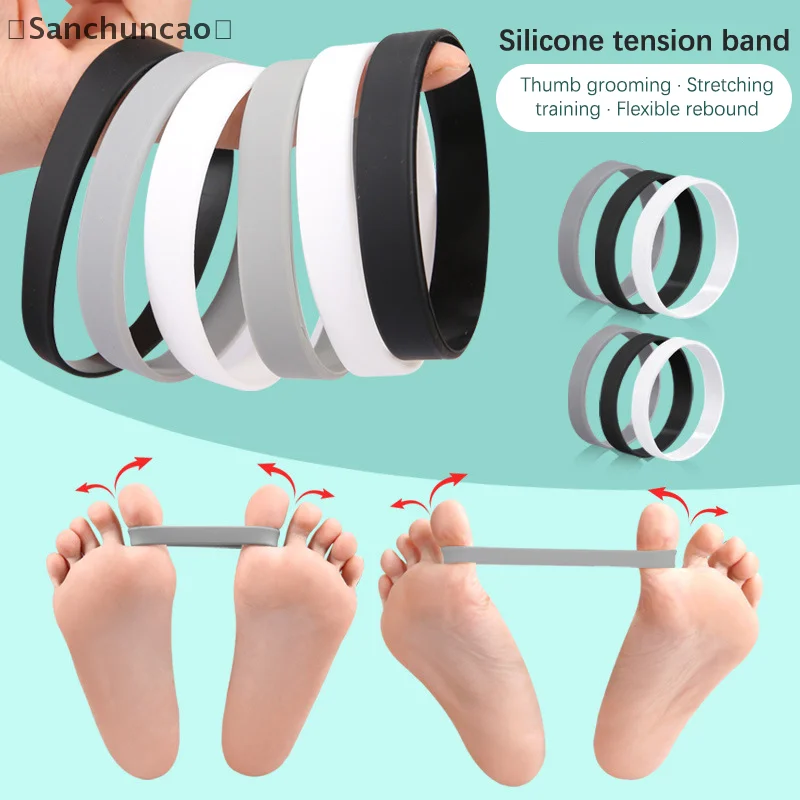 

Silicone Tensile Tape Hallux Valgus Of Foot Corrective Training Exerciser Belt Toe Separator Thumb Elastic Band Foot Care Tools