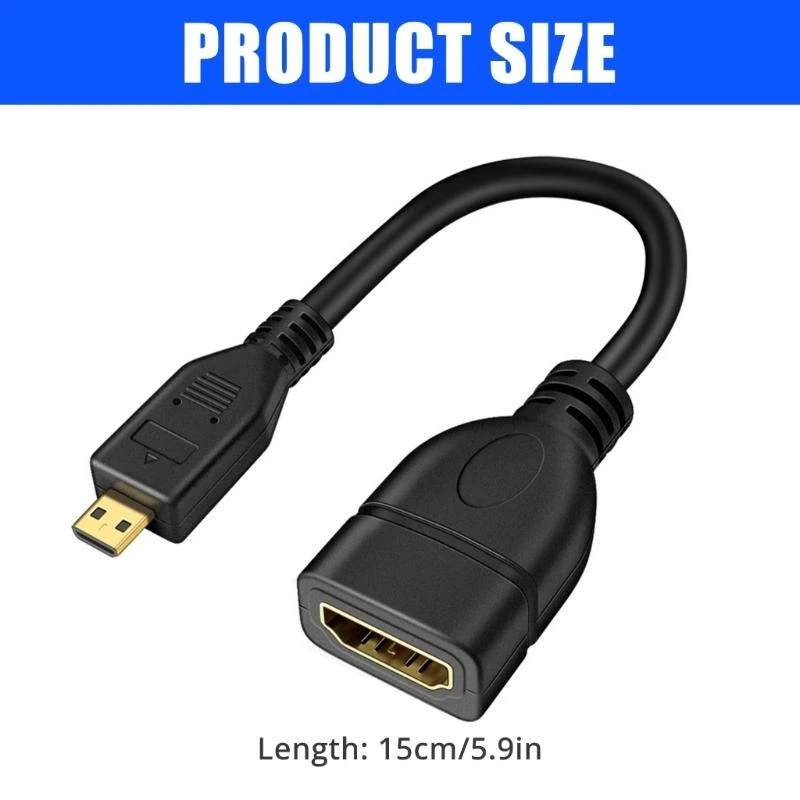 

D0UA Portable MicroHDMI Male to Female Converters Supports Up to 4K UltraHD Display