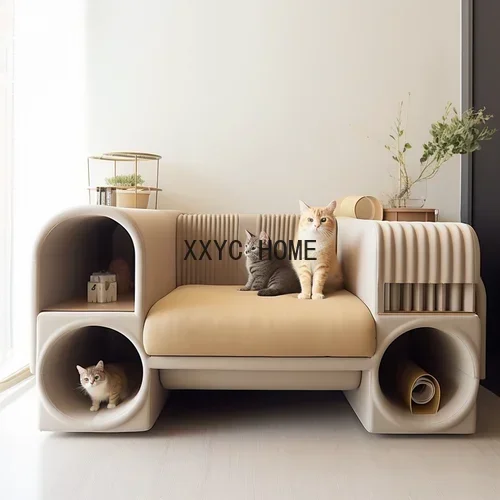 All-in-One Four Seasons Universal Bite-Resistant Easy-to-Clean Warm Mat Cat Coexistence Cat Kennel Sofa