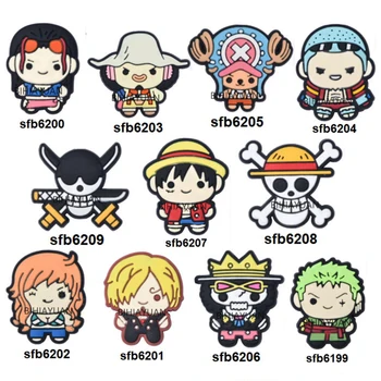 10 adet tek parça korsan Luffy Zoro odak silikon boncuk diş kaşıyıcı takı boncuk gıda sınıfı için kalem emzik zinciri