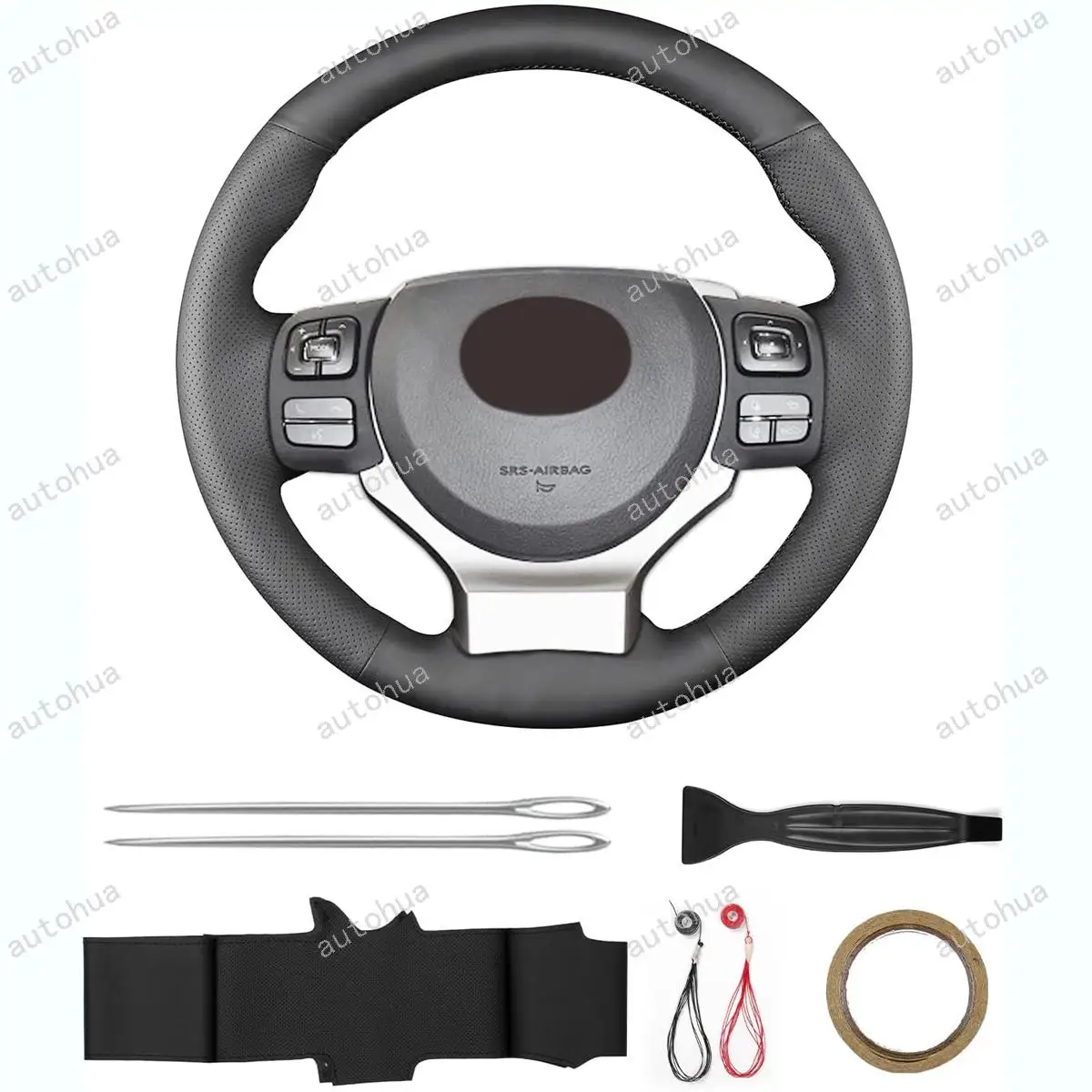 

Steering Wheel Cover for Lexus 2011 2014 CT 200h/2014 2017 2021 IS/2015 RC F/2015 RC F/2015 RC F Sport/2016 GS F/2016 is F-Sport