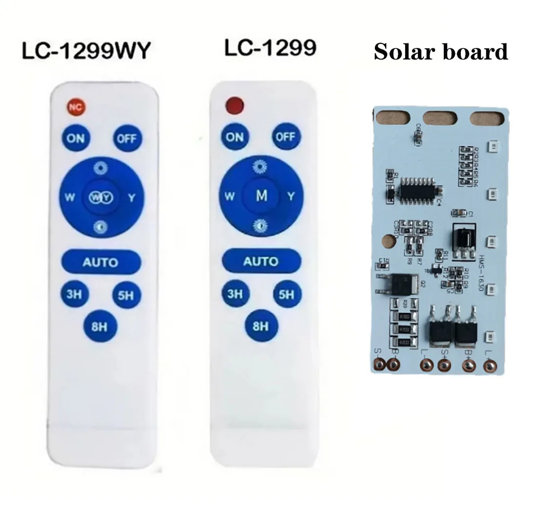 

MEMEOKON IR Remote Controller Fit for Pad Lamp Common LED Solar Light Ceiling lights LC-1299, LC-1299WY, Solar lights system