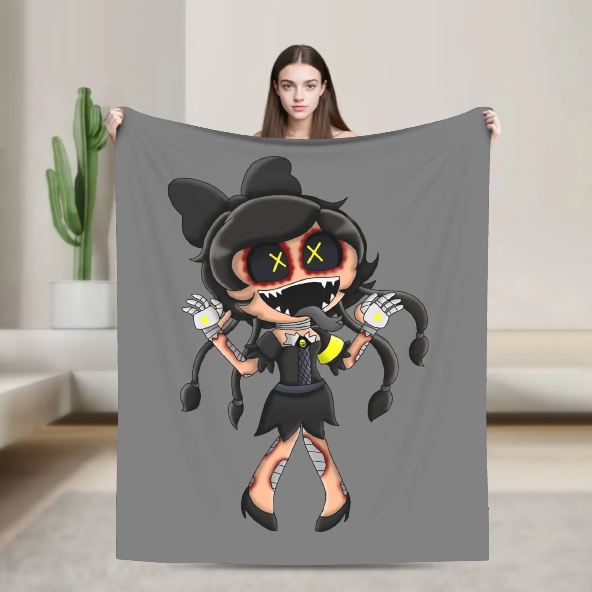 Cyn Murder Drones Blanket Flannel Print  Multi-function Lightweight Thin Throw Blanket for Bed Outdoor Plush Thin Quilt