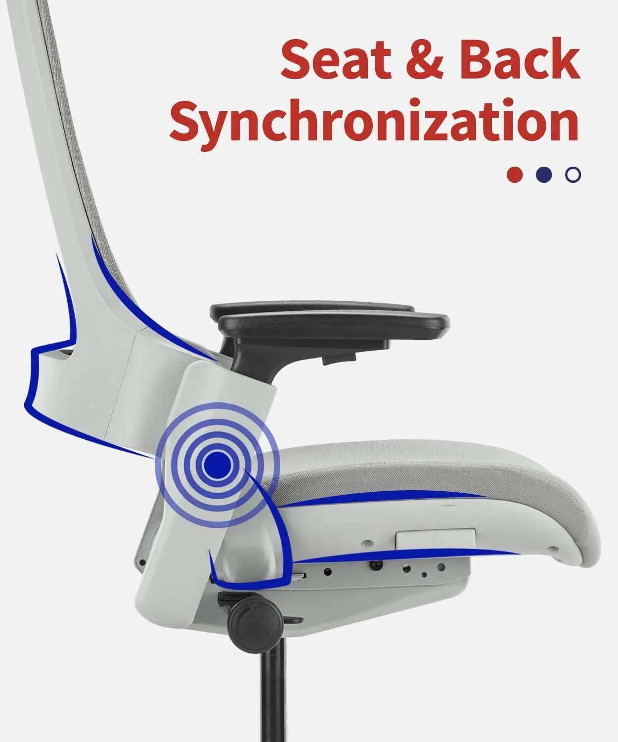 Ergonomic High Swivel Executive Chair Fabric Mesh Office Tables Chair with Adjustable Height Head 3D Arm Rest Lumbar Sup