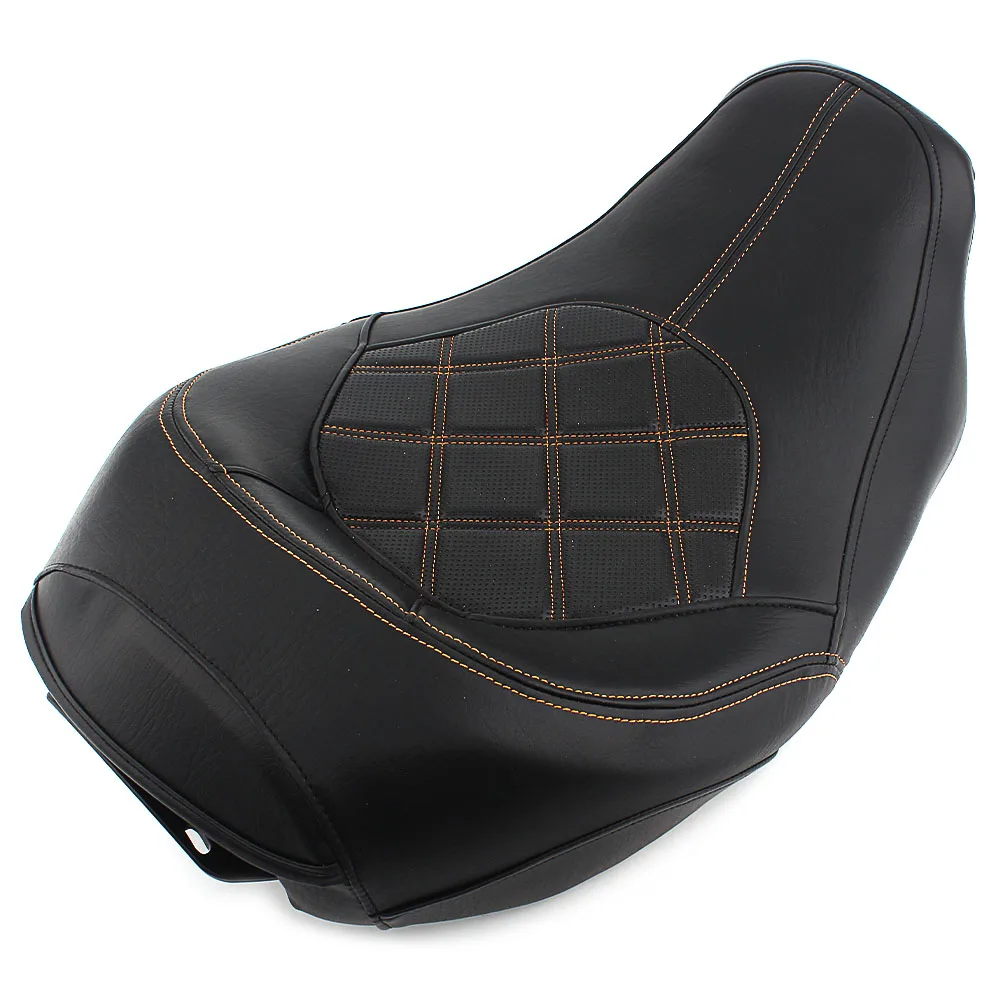 Motorcycle Driver Passenger Two Up   Low-Profield Solo Touring Seat For Harley Touring CVO Road Glide Street Glide FLHX 09-2021