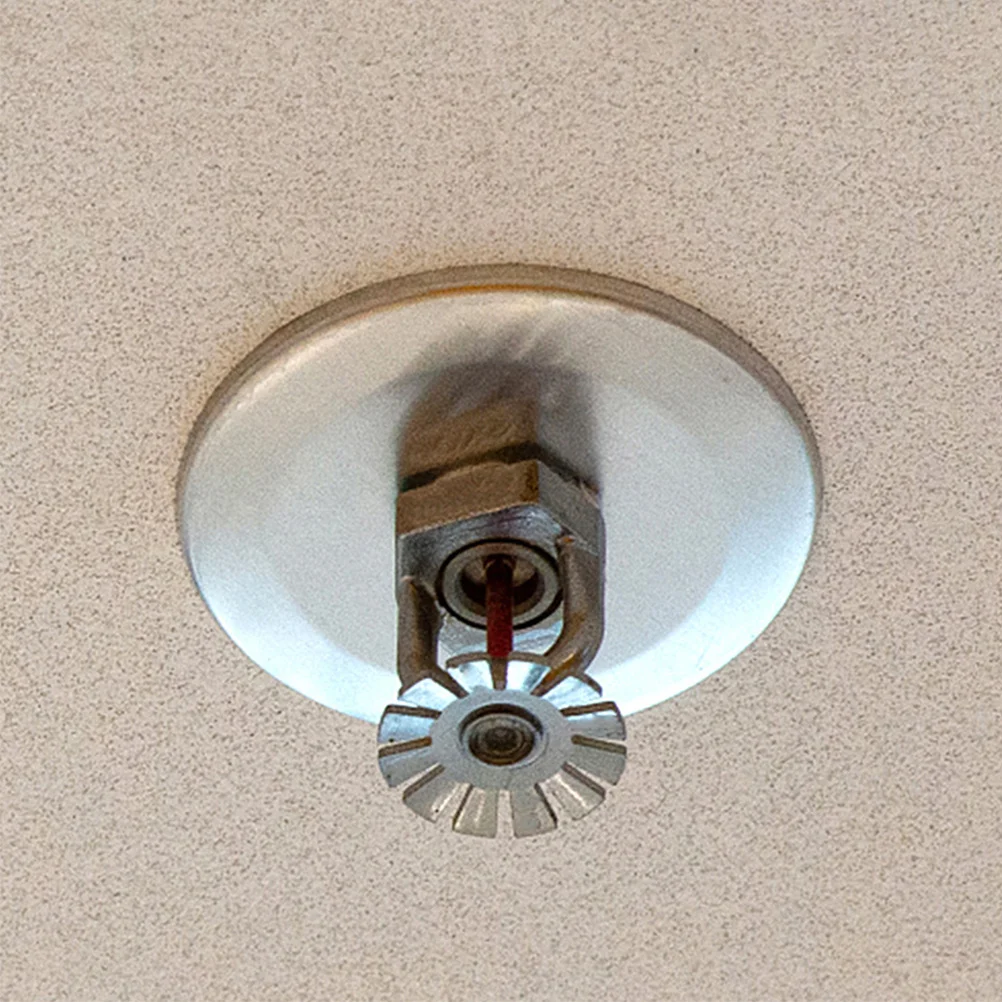 10 pcs Single Disc Decorative Cover For Fire Sprinkler Head Stainless Steel Protective Plate Easy Install Sprinkler Guard Pipe