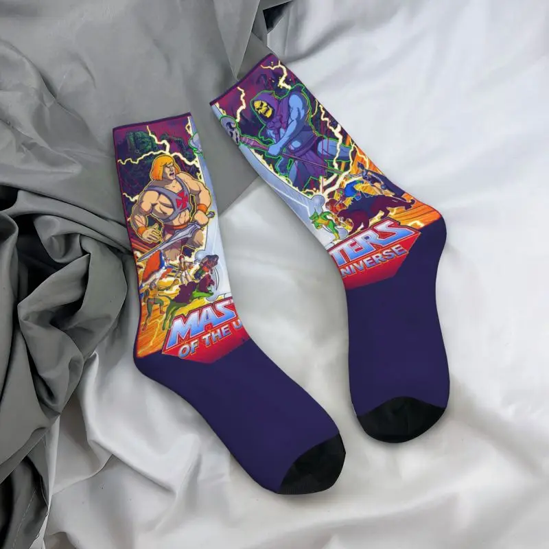 Masters Of The Universe Men Women Crew Socks Cool He Man Skeletor Heman 80s Cartoon Spring Summer Autumn Winter Dress Socks