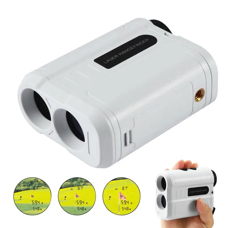 Golf Laser Rangefinder 500M 6x Telescope High-Precision Range Finder With Flag Lock Vibration Yards Slope Pin Distance Meter