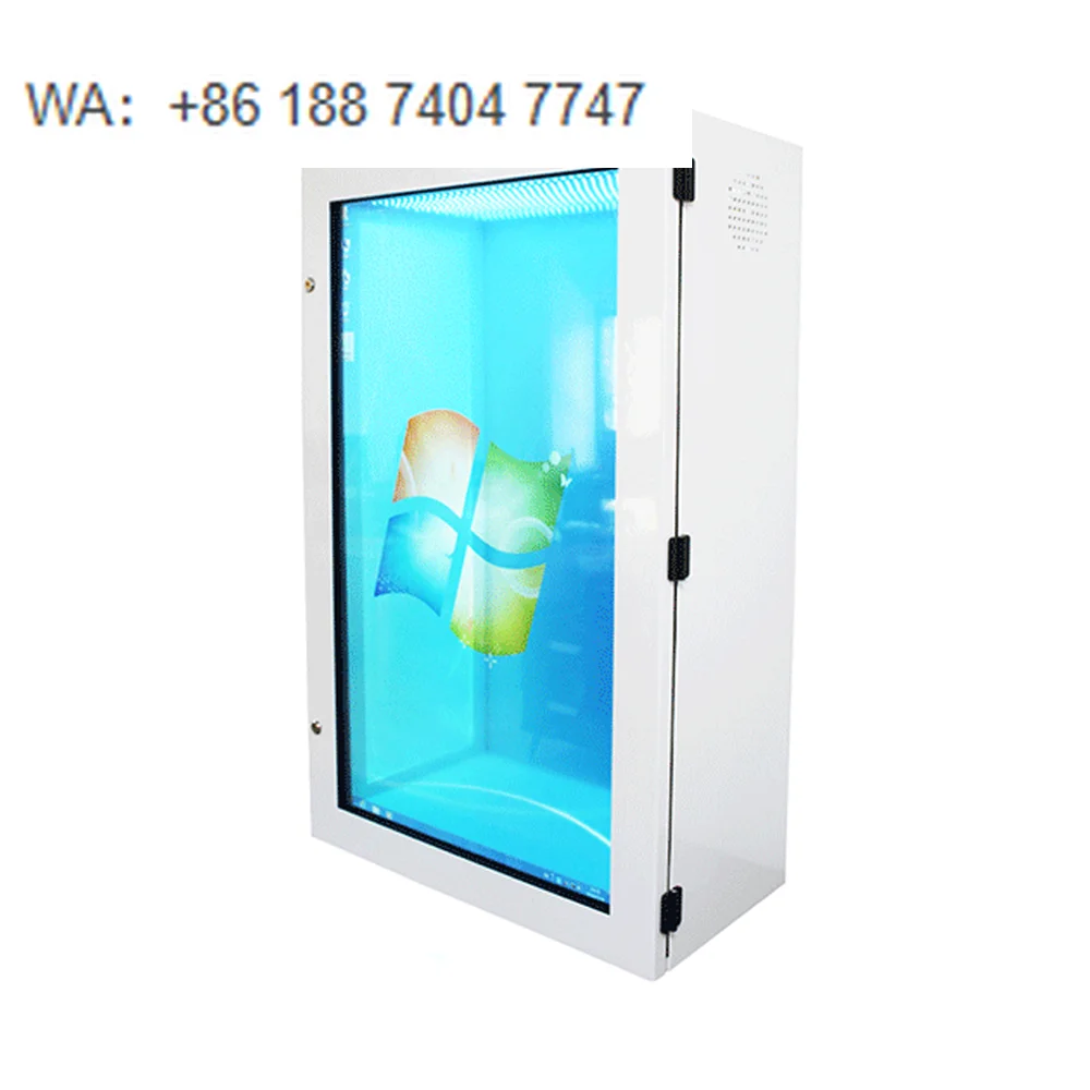 32-Inch Transparent Holographic LCD Display Case with Touch Screen Virtual Digital Dust-proof IP65 Rated SDK Function