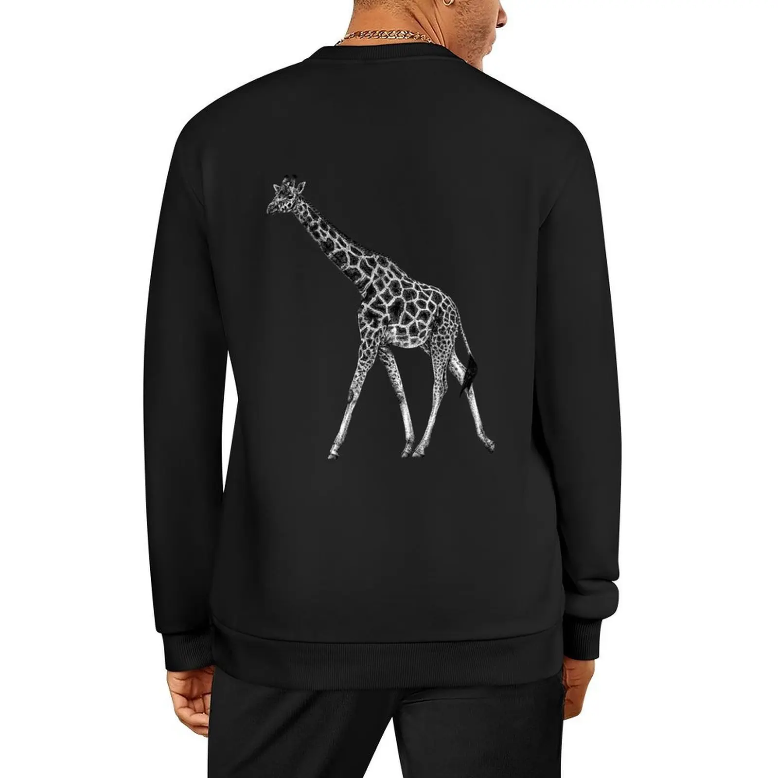 

Rothschild's giraffe Pullover winter clothes tracksuit men men's coat anime clothing winter man sweatshirt