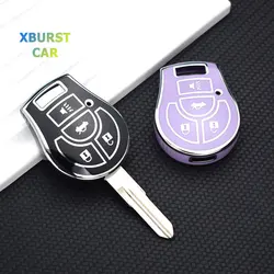For Nissan Tiida Terrano Cube Pathfinder Rogue 2012 Maxima Altima Sentra Juke Micra Qashqai March 2012 TPU Car Key Case Cover