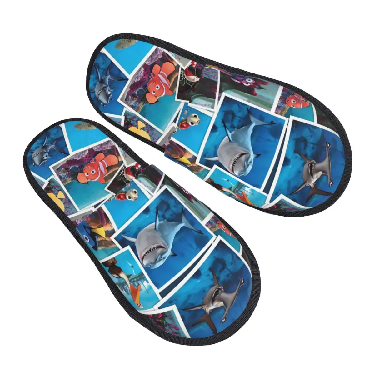 

Custom Finding Nemo House Slippers Women Comfy Memory Foam Fish Cartoon Slip On Hotel Slipper Shoes