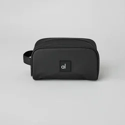 Travel Makeup Bag All in Dopp Kit Women's Portable Handbag Yoga Sports Black Waterproof Mobile Phone Storage Bag Brand Logo