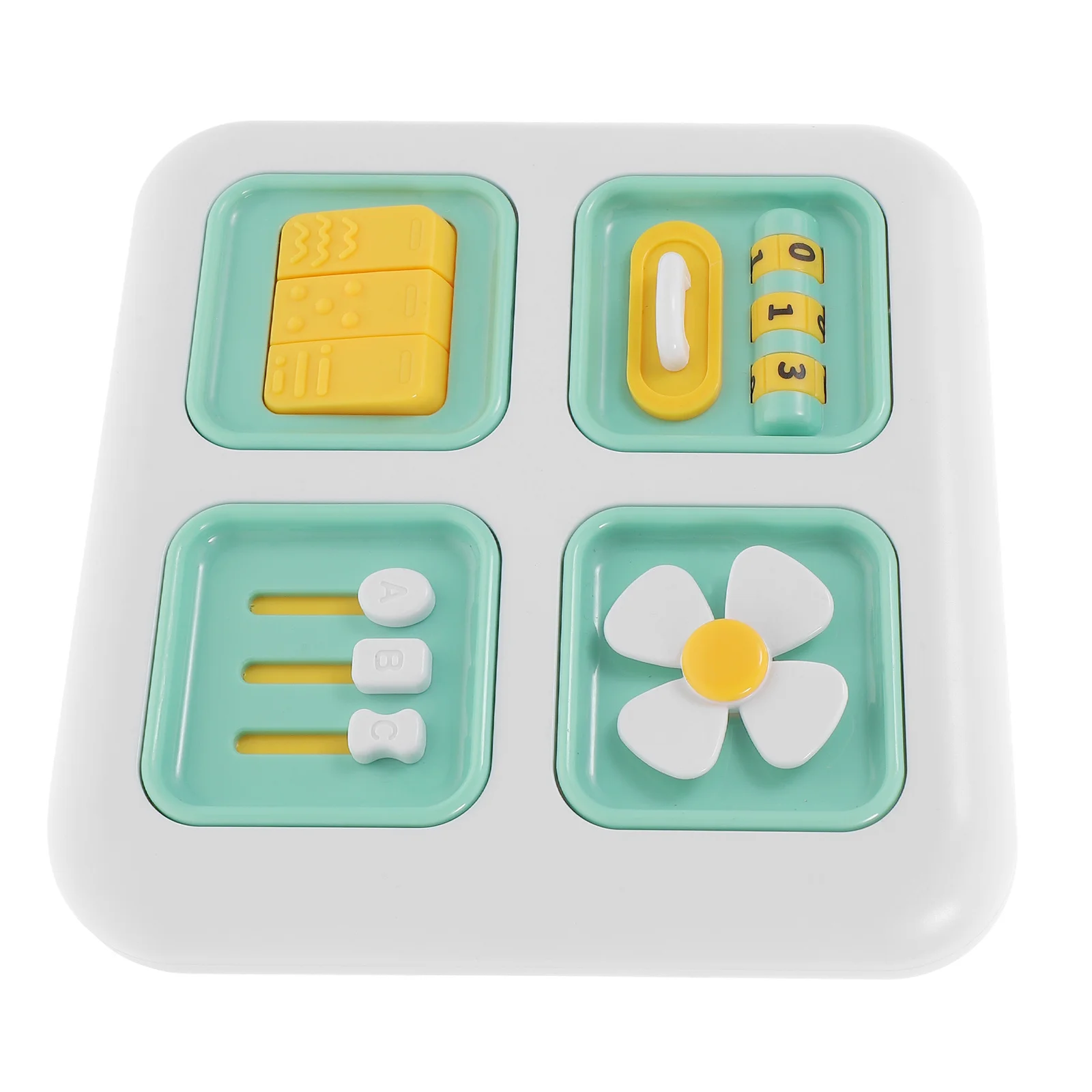 Busy Board Kids Plaything Practical Plastic Sensory Educational Montessori Early Learning Cognitive Board for Toddlers