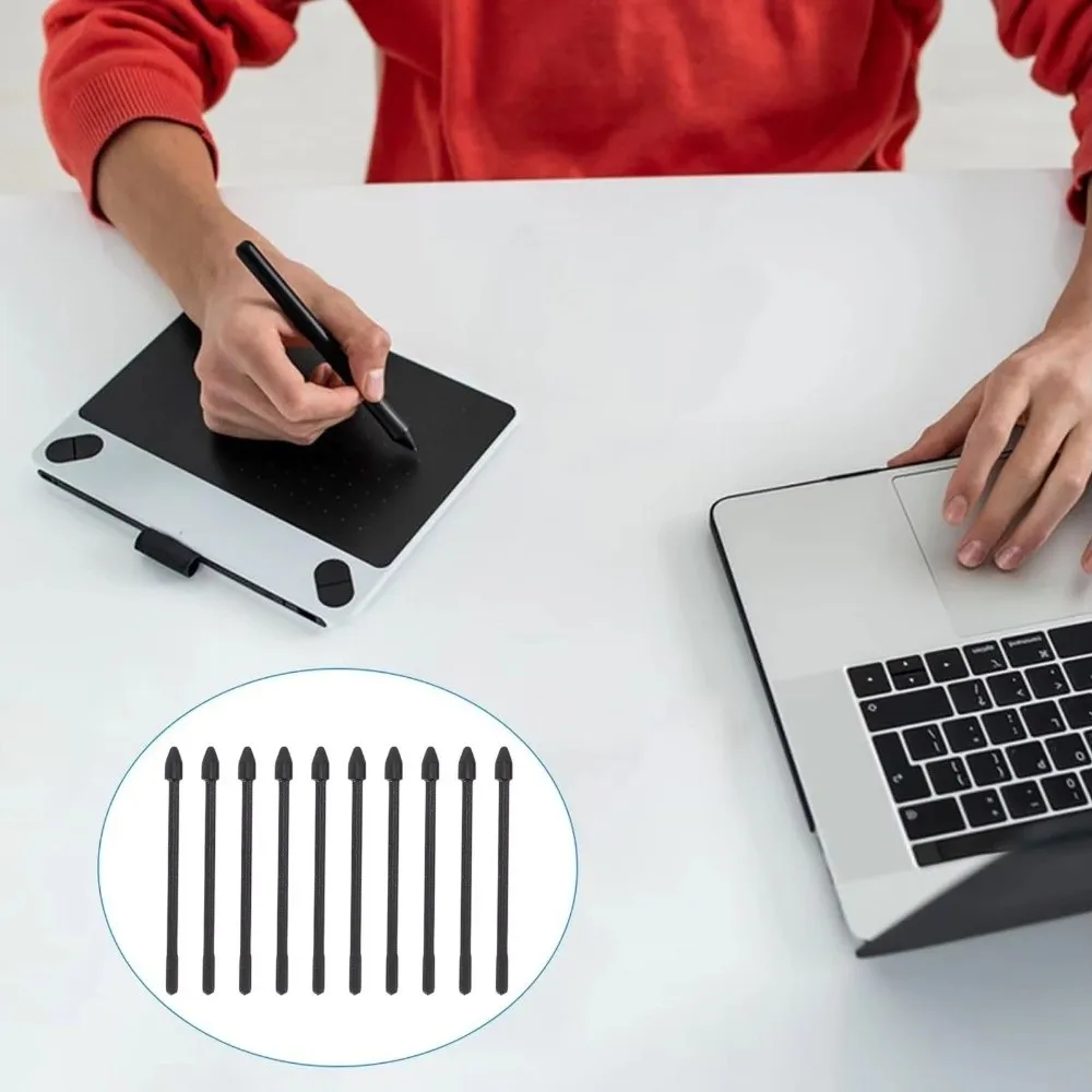 10Pcs Replacement EMR Digital Pen Tips High-precision with Removal Tweezers Pen Tips for Remarkable 1 2 for King Write MR05