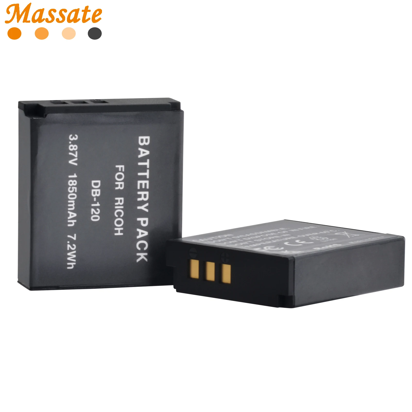 

DB-120 DB 120 DB120 1850mAh Rechargeable Battery +USB Dual Charger with Type-C Port for Ricoh GR IV GRIV GR4 Camera Accessories