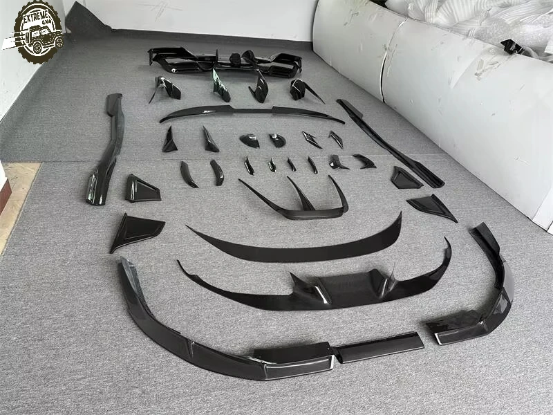 High Quality MSY Carbon Fiber Body Kits Ferrari F8 Front Side Skirts Rear Ducktail Diffuser Engine Air Vent Upgrade Bumper