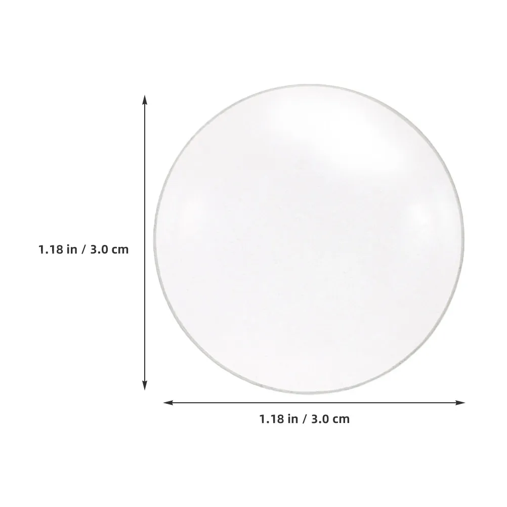 2Pcs Double Convex Lens 30Mm Diameter 50Mm Focal Length Optical Glass for Physics Teaching Science Classroom Experiments Lab