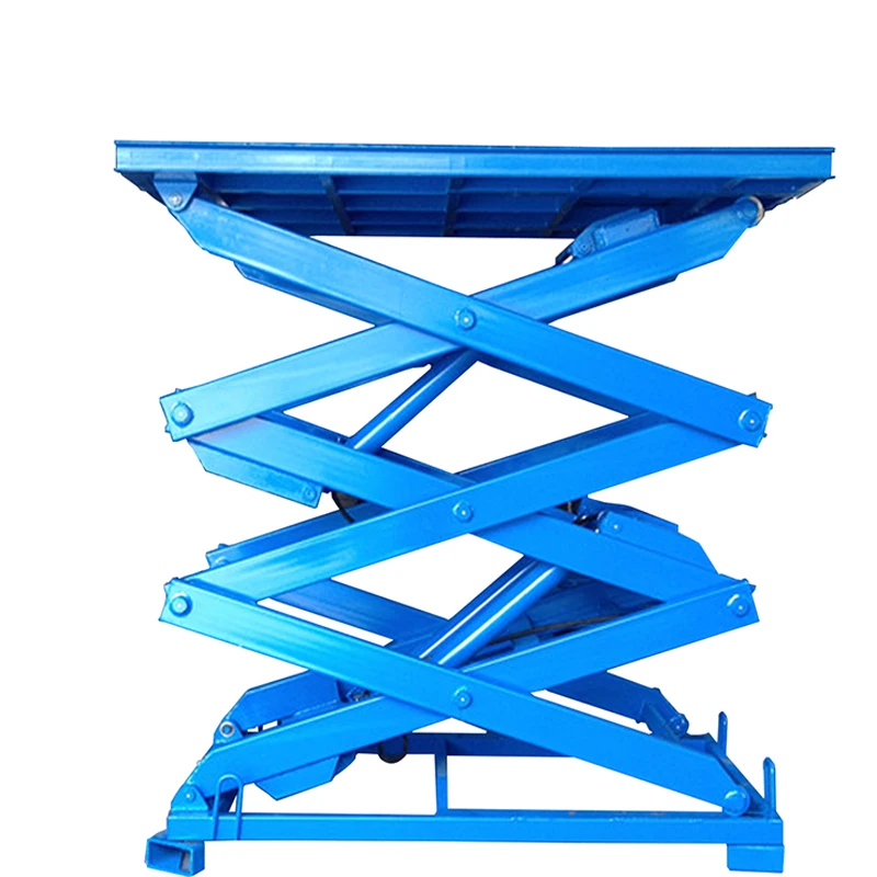 Under 6 Meters Stationary Fixed Hydraulic Platform Cargo Elevator Scissor Lift For Sale