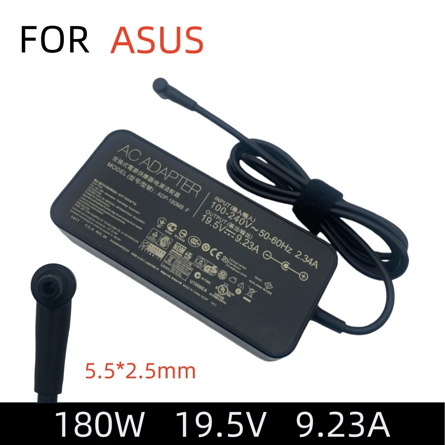 

Зарядное устройство для ноутбука 19,5 В, 9,23 А, 180 Вт, 5,5*2,5 мм ADP-180 МБ F для Asus ROG G750JM G751JM G750JS G75VW G75VX GL502VT G750JW G750JM G750JX