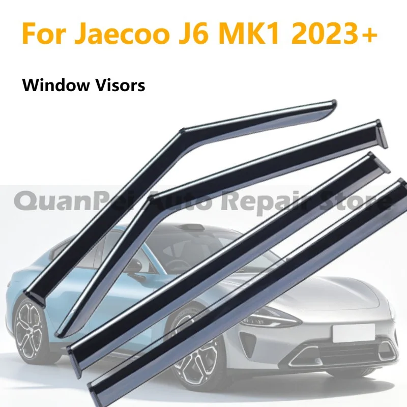High Quality Window Visors For Jaecoo 2023+ J6 MK1 Durable Perfect Match Auto Rain Deflector Exterior Accessories