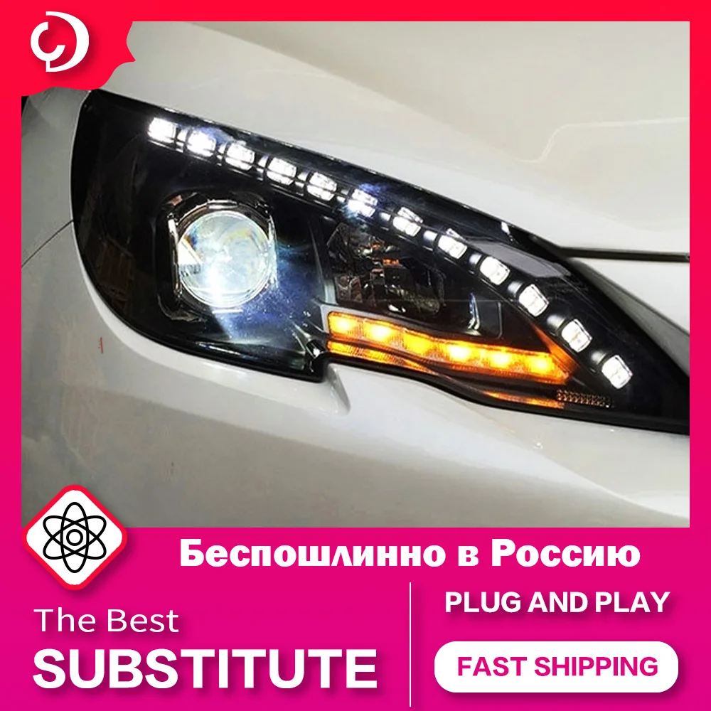 AKD Car Styling Headlights for Peugeot 408 2014-2015 LED DRL Head Lamp DRL Turn Signal High Beam Angel Eye Projector Lens