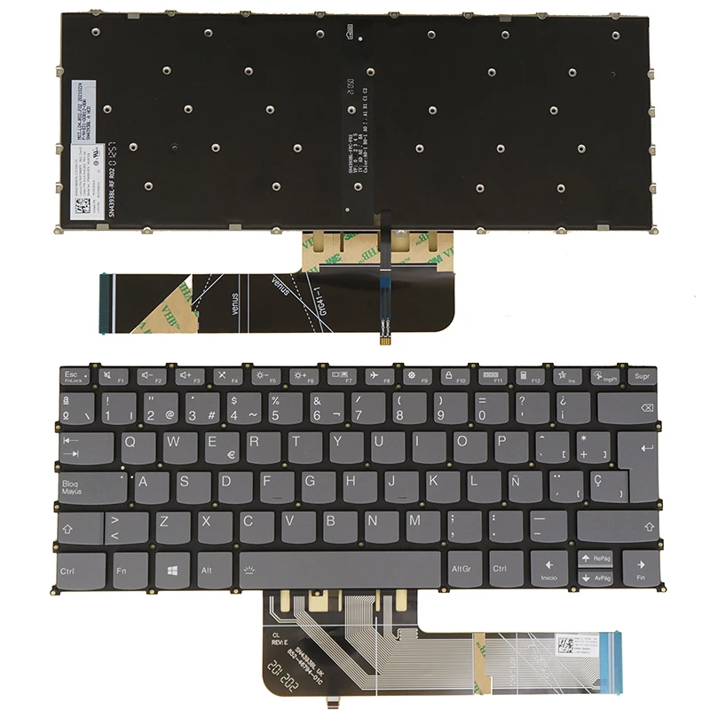Podświetlana klawiatura do laptopa Lenovo IdeaPad 1-14ADA7 1-14ALC7 1-14AMN7 1-14IAU7 1-14IGL7 1-14IJL7 US UK LA hiszpański koreański włoski — zdjęcie 2